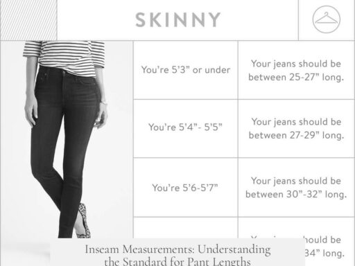 Inseam Measurements: Understanding the Standard for Pant Lengths