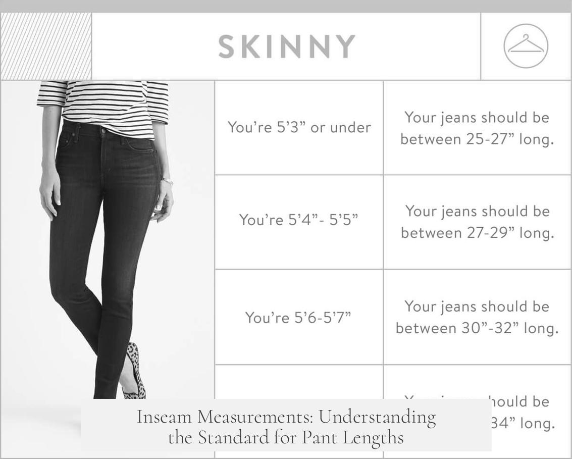Inseam Measurements: Understanding the Standard for Pant Lengths