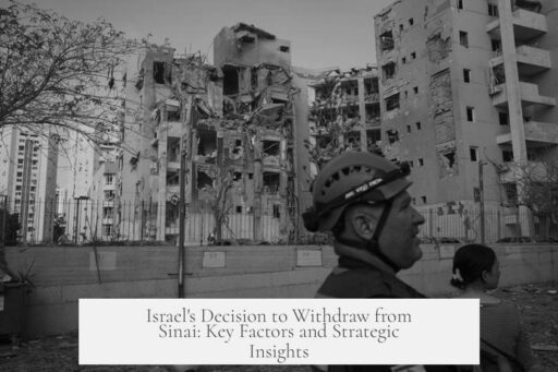 Israel's Decision to Withdraw from Sinai: Key Factors and Strategic Insights