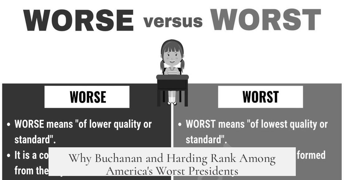 Why Buchanan and Harding Rank Among America's Worst Presidents
