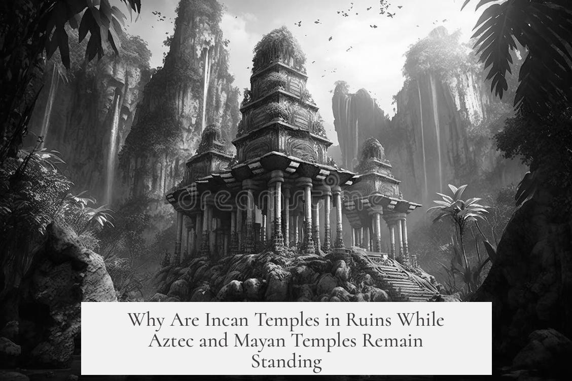 Why Are Incan Temples in Ruins While Aztec and Mayan Temples Remain Standing