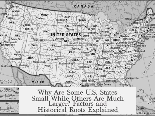 Why Are Some U.S. States Small While Others Are Much Larger? Factors and Historical Roots Explained