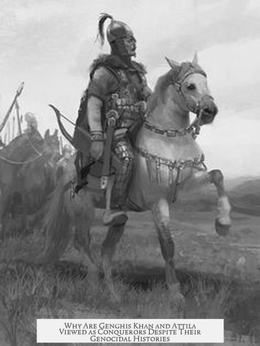 Why Are Genghis Khan and Attila Viewed as Conquerors Despite Their Genocidal Histories