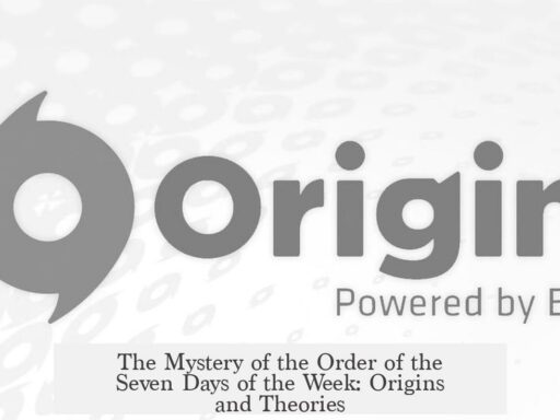 The Mystery of the Order of the Seven Days of the Week: Origins and Theories