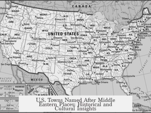 U.S. Towns Named After Middle Eastern Places: Historical and Cultural Insights