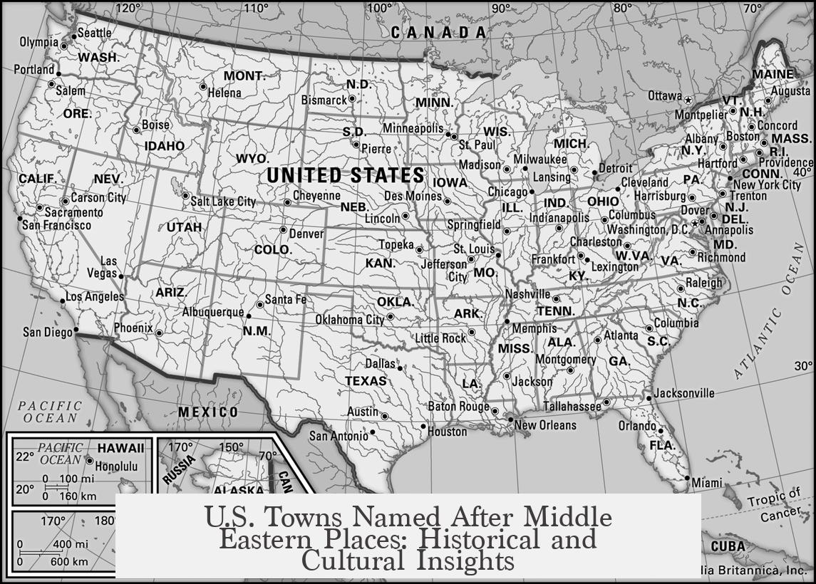 U.S. Towns Named After Middle Eastern Places: Historical and Cultural Insights