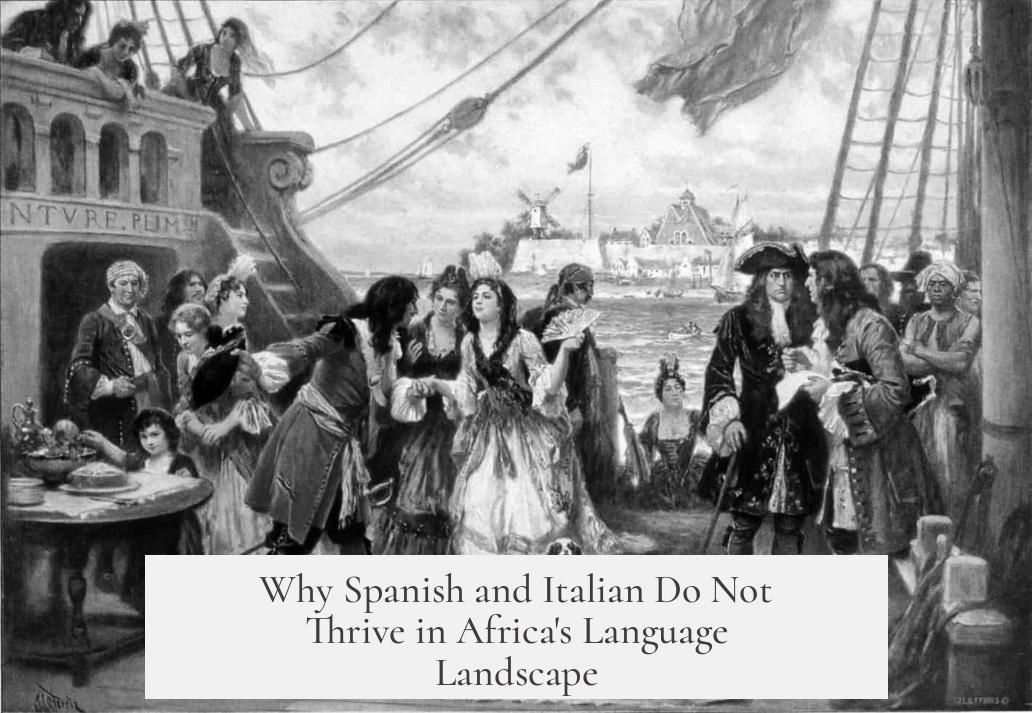 Why Spanish and Italian Do Not Thrive in Africa's Language Landscape