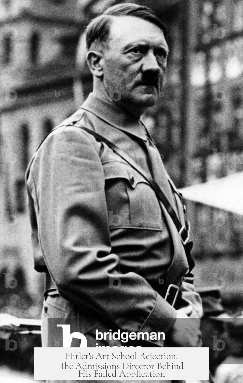 Hitler's Art School Rejection: The Admissions Director Behind His Failed Application