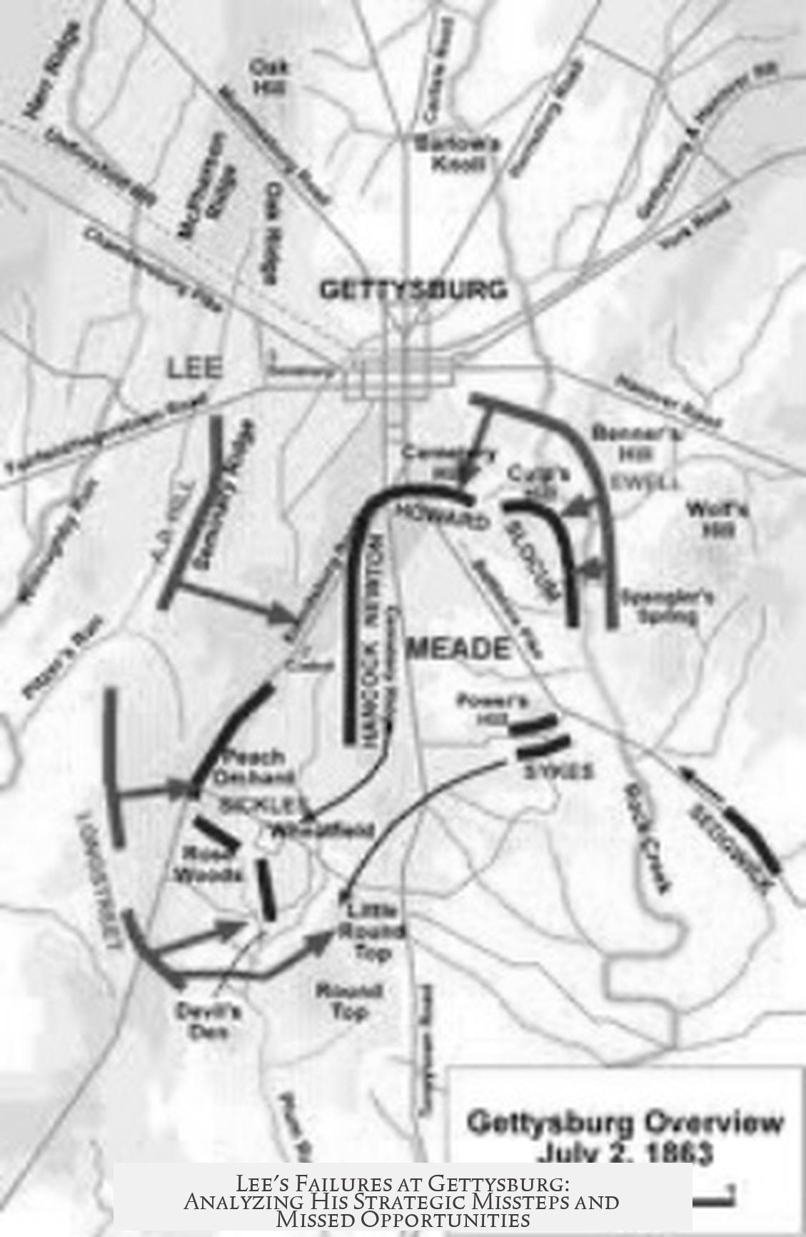 Lee's Failures at Gettysburg: Analyzing His Strategic Missteps and Missed Opportunities