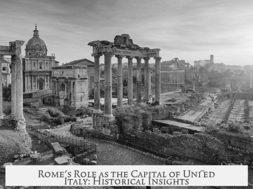 Rome's Role as the Capital of Unified Italy: Historical Insights