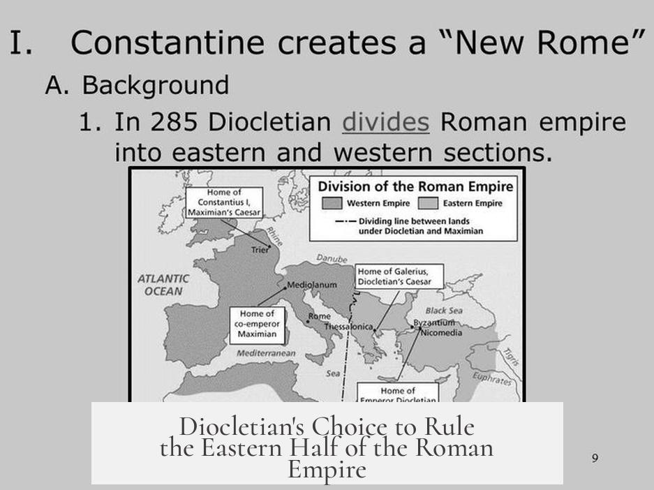 Diocletian's Choice to Rule the Eastern Half of the Roman Empire