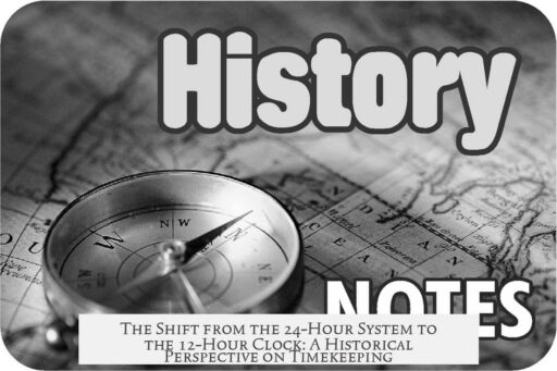 The Shift from the 24-Hour System to the 12-Hour Clock: A Historical Perspective on Timekeeping