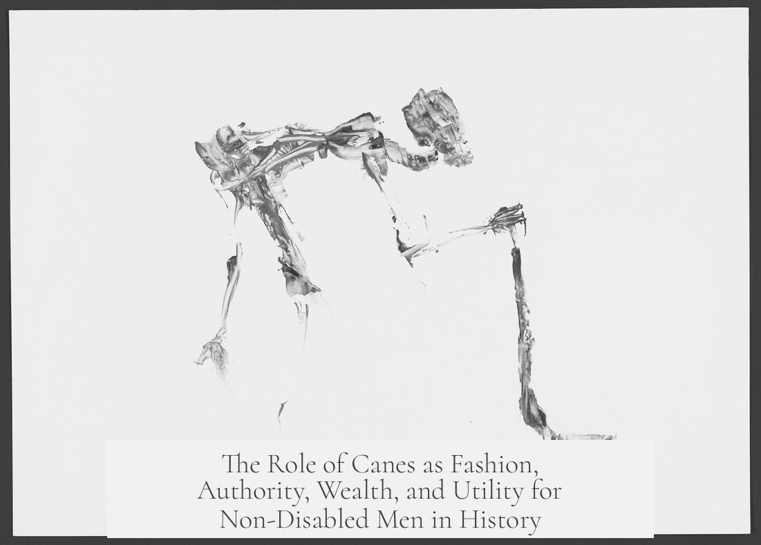 The Role of Canes as Fashion, Authority, Wealth, and Utility for Non-Disabled Men in History