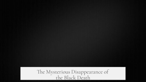 The Mysterious Disappearance of the Black Death