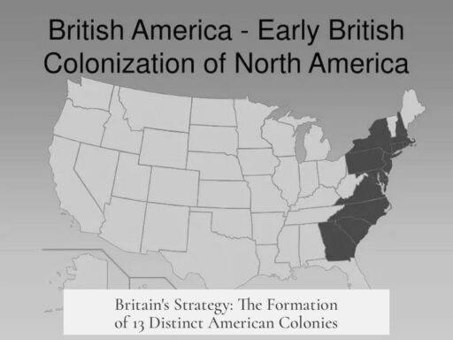 Britain's Strategy: The Formation of 13 Distinct American Colonies