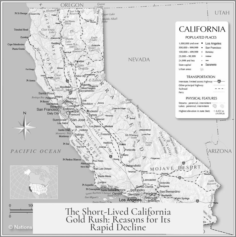 The Short-Lived California Gold Rush: Reasons for Its Rapid Decline