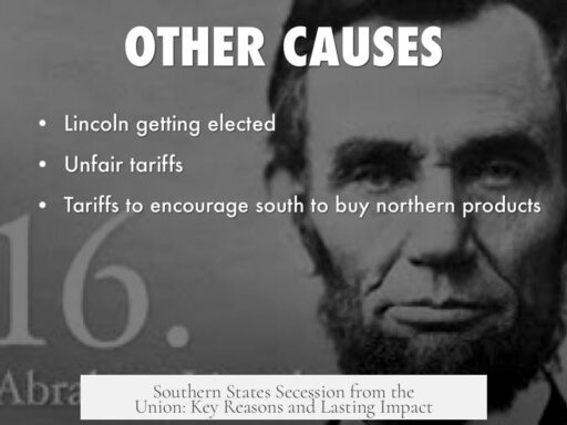 Southern States Secession from the Union: Key Reasons and Lasting Impact
