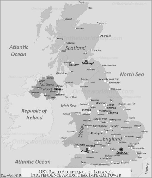 UK's Rapid Acceptance of Ireland's Independence Amidst Peak Imperial Power