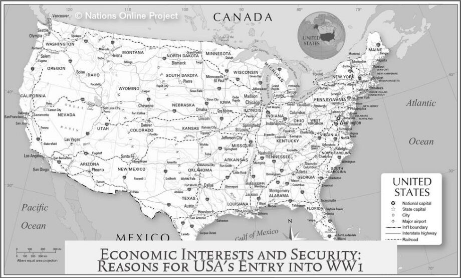 Economic Interests and Security: Reasons for USA's Entry into WW1