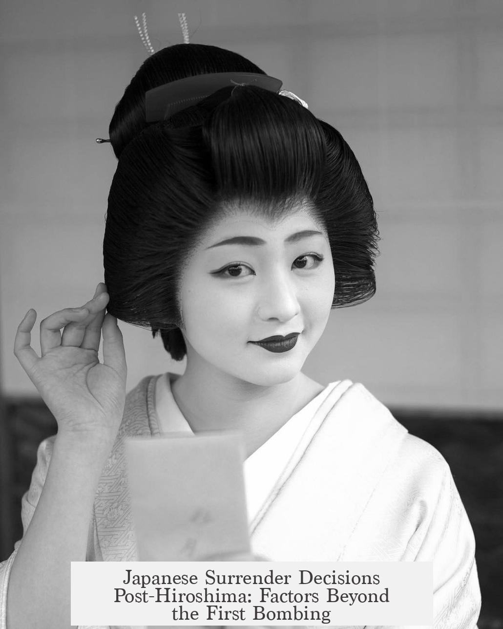 Japanese Surrender Decisions Post-Hiroshima: Factors Beyond the First Bombing