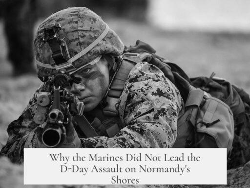 Why the Marines Did Not Lead the D-Day Assault on Normandy's Shores