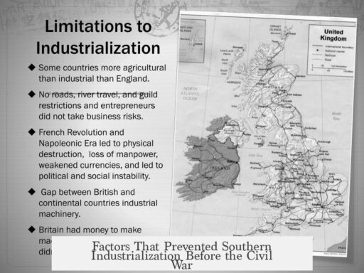 Factors That Prevented Southern Industrialization Before the Civil War