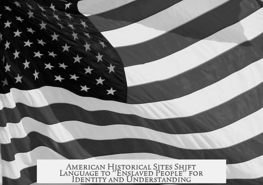 American Historical Sites Shift Language to "Enslaved People" for Identity and Understanding
