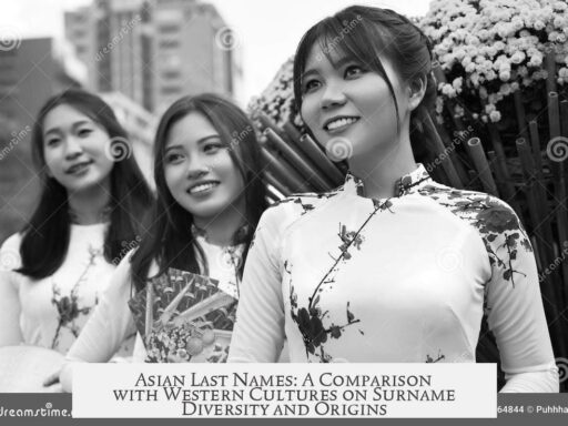 Asian Last Names: A Comparison with Western Cultures on Surname Diversity and Origins