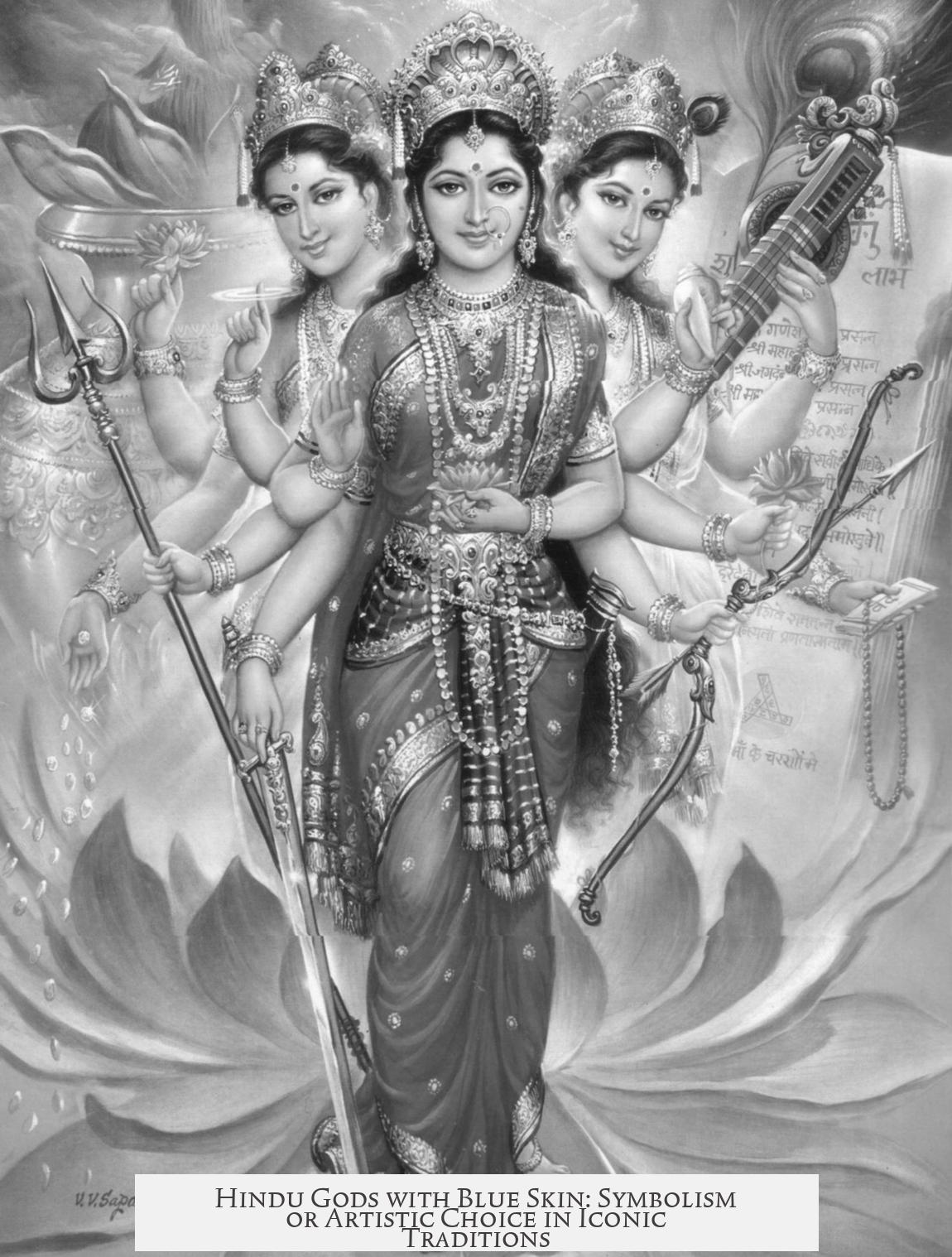 Hindu Gods with Blue Skin: Symbolism or Artistic Choice in Iconic Traditions
