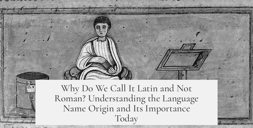 Why Do We Call It Latin and Not Roman? Understanding the Language Name Origin and Its Importance Today