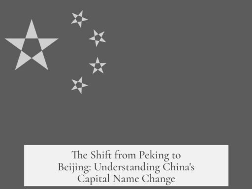 The Shift from Peking to Beijing: Understanding China's Capital Name Change
