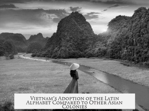 Vietnam's Adoption of the Latin Alphabet Compared to Other Asian Colonies