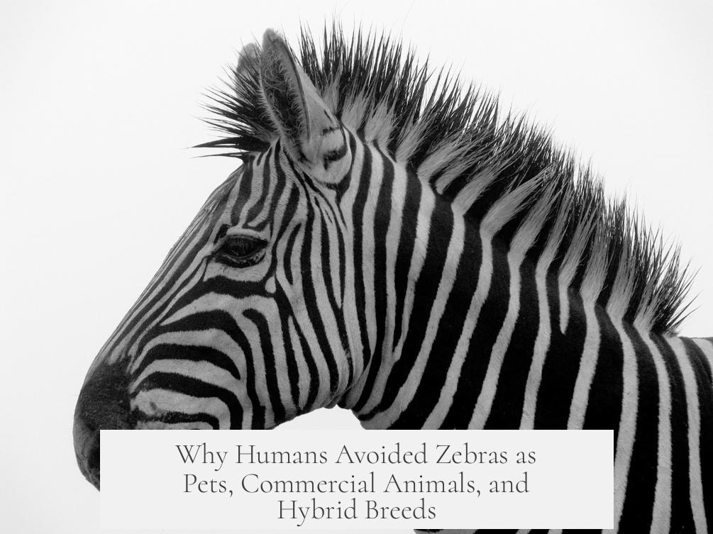 Why Humans Avoided Zebras as Pets, Commercial Animals, and Hybrid Breeds