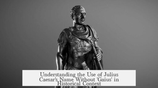 Understanding the Use of Julius Caesar's Name Without 'Gaius' in Historical Context