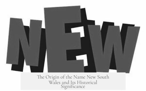 The Origin of the Name New South Wales and Its Historical Significance