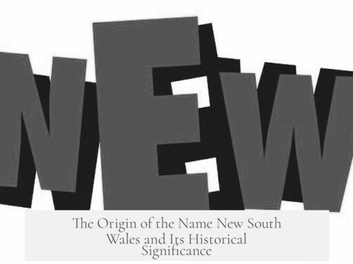 The Origin of the Name New South Wales and Its Historical Significance