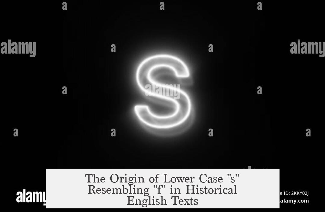 The Origin of Lower Case "s" Resembling "f" in Historical English Texts