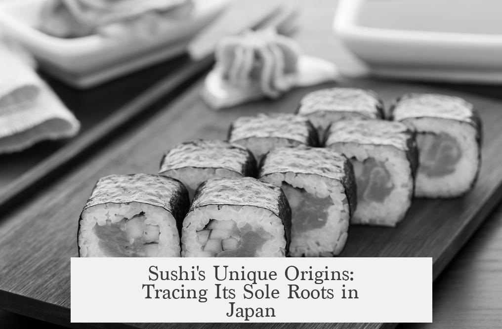 Sushi's Unique Origins: Tracing Its Sole Roots in Japan