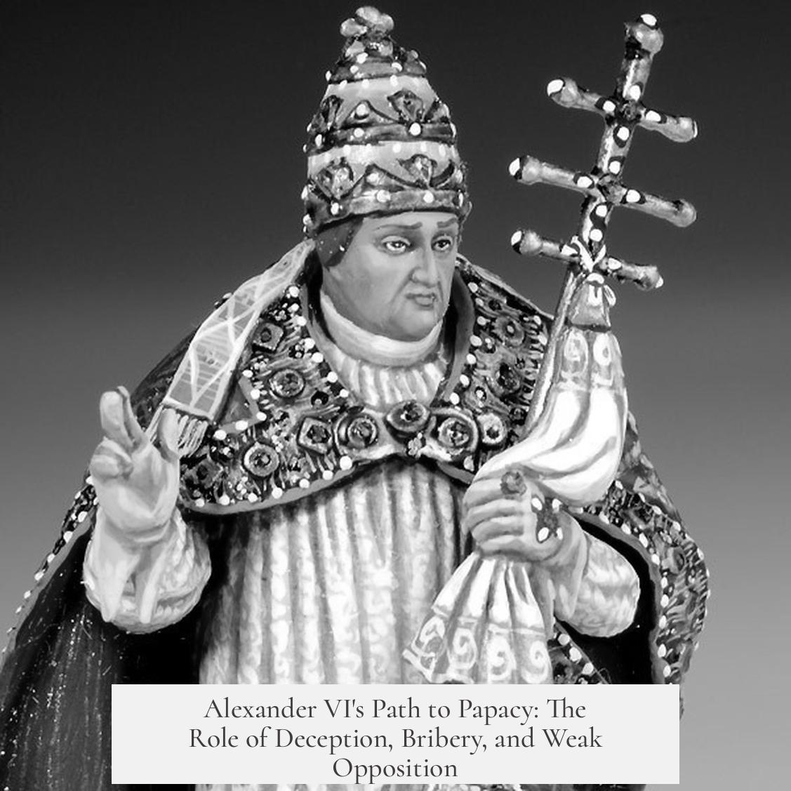 Alexander VI's Path to Papacy: The Role of Deception, Bribery, and Weak Opposition