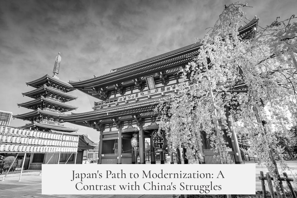 Japan's Path to Modernization: A Contrast with China's Struggles