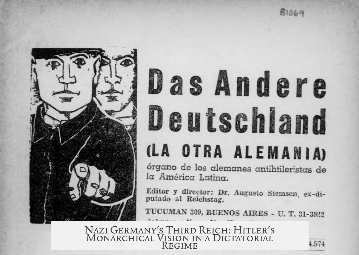 Nazi Germany's Third Reich: Hitler's Monarchical Vision in a Dictatorial Regime