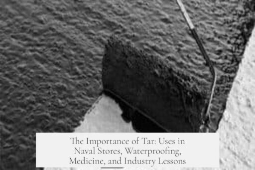 The Importance of Tar: Uses in Naval Stores, Waterproofing, Medicine, and Industry Lessons