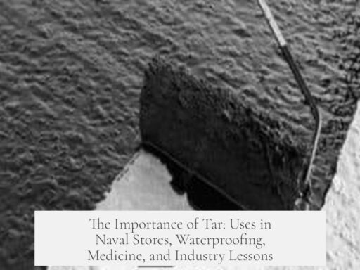 The Importance of Tar: Uses in Naval Stores, Waterproofing, Medicine, and Industry Lessons
