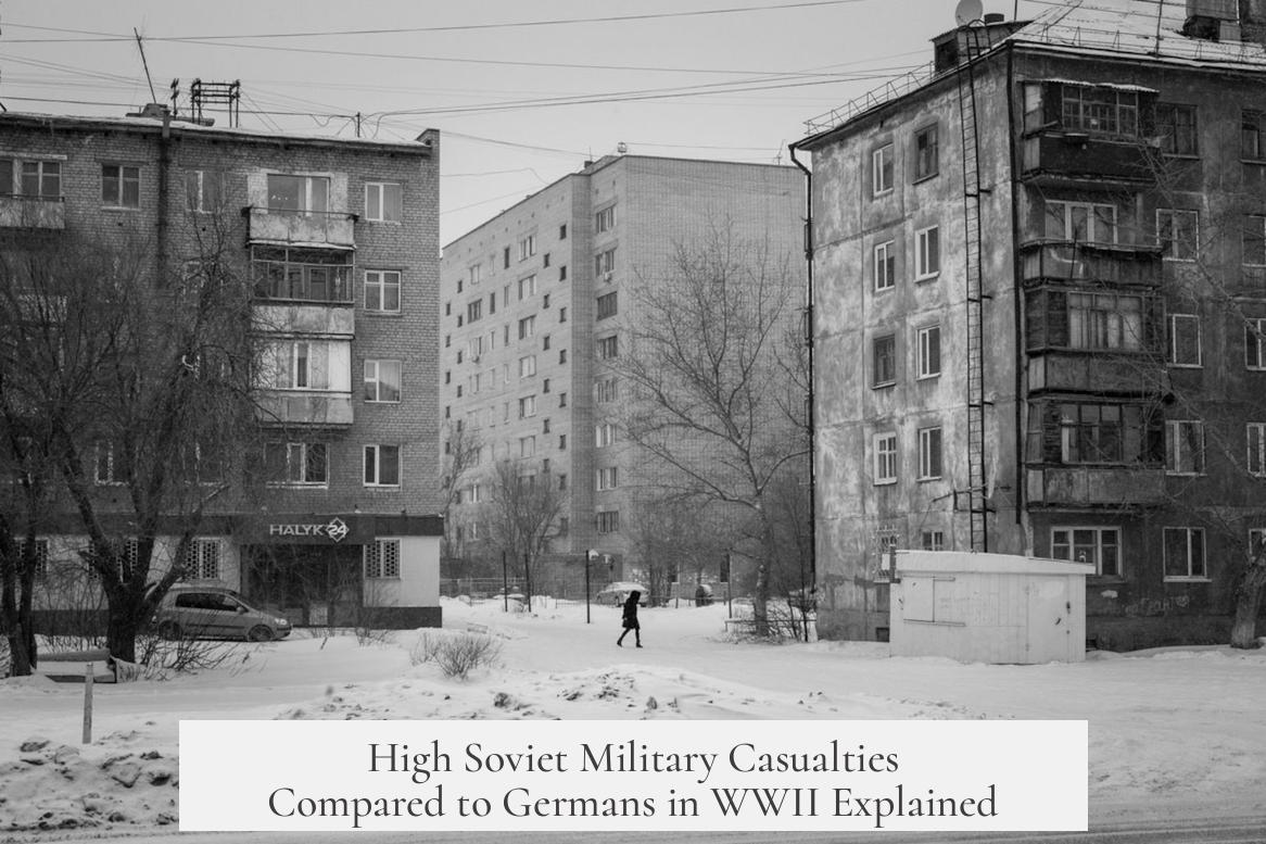 High Soviet Military Casualties Compared to Germans in WWII Explained