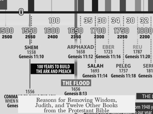 Reasons for Removing Wisdom, Judith, and Twelve Other Books from the Protestant Bible