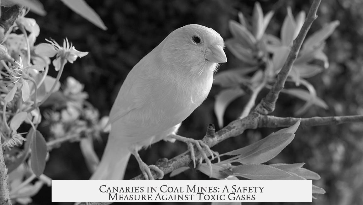 Canaries in Coal Mines: A Safety Measure Against Toxic Gases