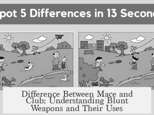 Difference Between Mace and Club: Understanding Blunt Weapons and Their Uses