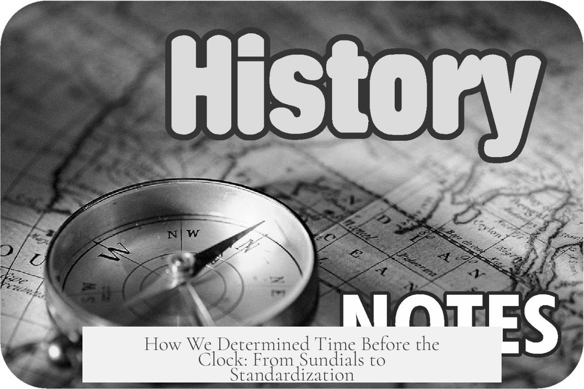 How We Determined Time Before the Clock: From Sundials to Standardization