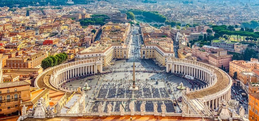 The Vatican Hill lies on the west side of the Tiber River. It is distinct from the seven famous hills of Rome—Palatine, Aventine, Capitoline, and others—which are all on the east side of the river. This geographic detail underlines the separate identity of the Vatican as a place.
