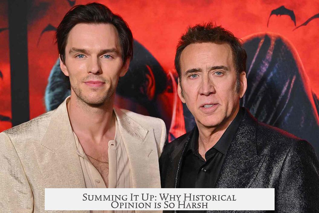 Summing It Up: Why Historical Opinion is So Harsh